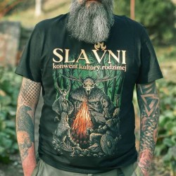 T-shirt męski "Przy Ognisku"
