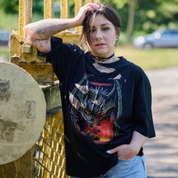 Koszulka Oversize Smok