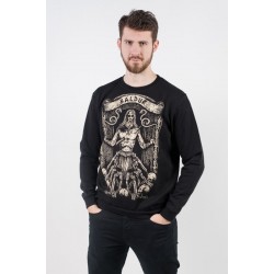 Bluza Baldur w Helheim. Wciągana, bez kaptura, w kolorze czarnym