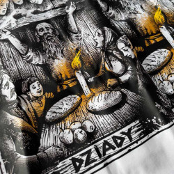 Biała koszulka oversize Dziady - spotkania z przodkami