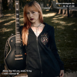 Damska bluza rozpinana Lilith - amulety i trzy anioły