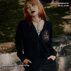 Damska bluza rozpinana Lilith - amulety i trzy anioły