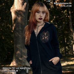 Damska bluza rozpinana Lilith - amulety i trzy anioły
