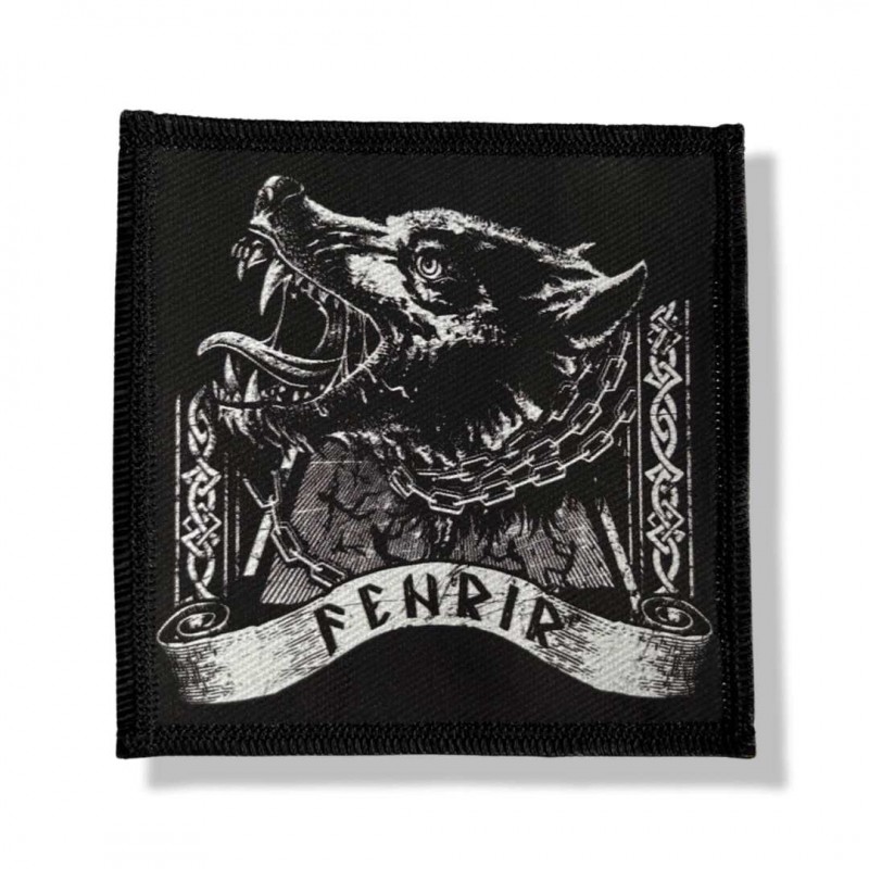 Naszywka "Fenrir". Wielki wilk mitologii nordyckiej zerwał się z łańcuchów