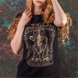 Koszulka damska z nordycką boginią Hel