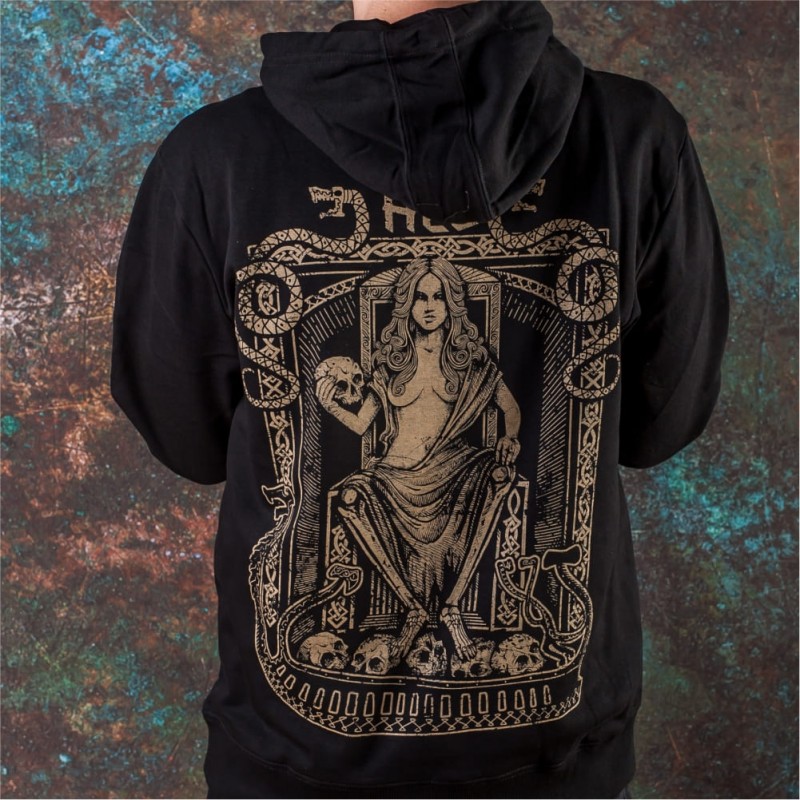 Bluza z kapturem z wizerunkiem nordyckiej bogini Hel