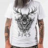 Biały T-shirt męski Bies